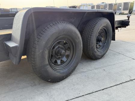 Used 1997 Dressen 18 foot flatbed trailer 2-5200 lb axles 10k
