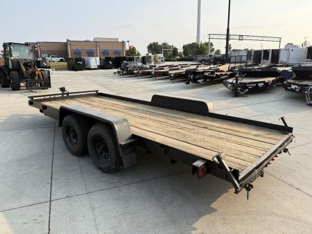 Used 1997 Dressen 18 foot flatbed trailer 2-5200 lb axles 10k
