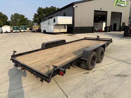 Used 1997 Dressen 18 foot flatbed trailer 2-5200 lb axles 10k