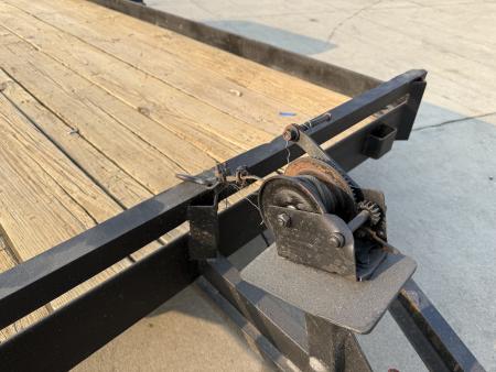 Used 1997 Dressen 18 foot flatbed trailer 2-5200 lb axles 10k