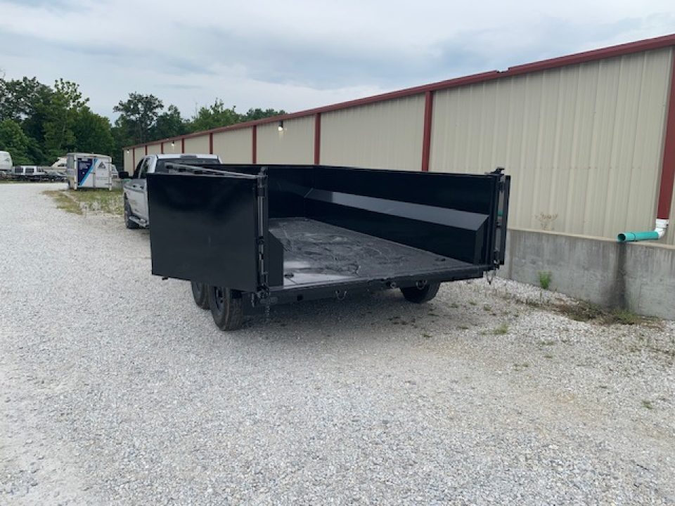 New 2026 Texas Pride Trailers 7x14x3 TA Bumper Pull , with spreader gate, 14k axles Dump Trailer