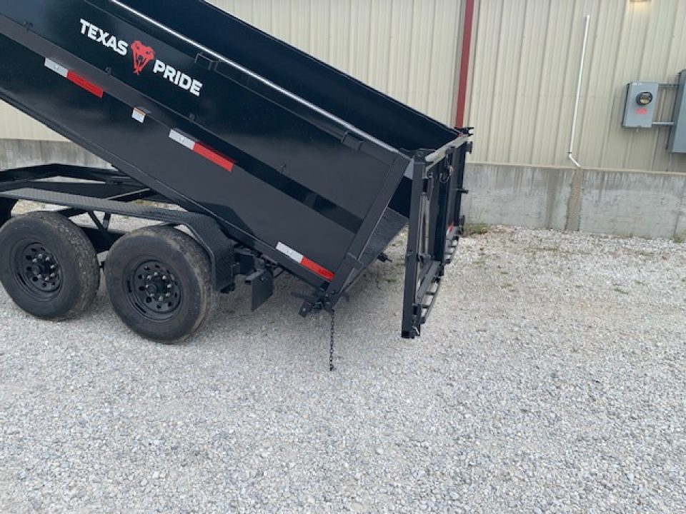 New 2026 Texas Pride Trailers 7x14x3 TA Bumper Pull , with spreader gate, 14k axles Dump Trailer
