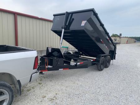 New 2026 Texas Pride Trailers 7x14x3 TA Bumper Pull , with spreader gate, 14k axles Dump Trailer