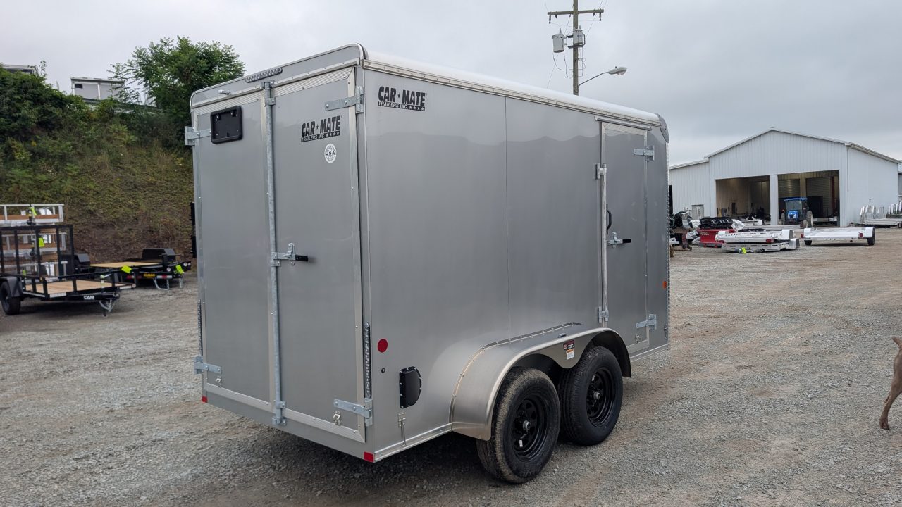 New 2027 Car Mate 6x12 Tandem Custom Cargo Trailer w/ Barn Doors