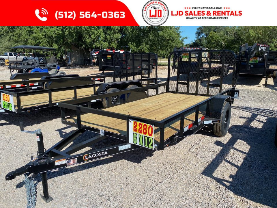 New 2026 Lacosta - 4' Gate - 6 x 12 - Utility Trailer