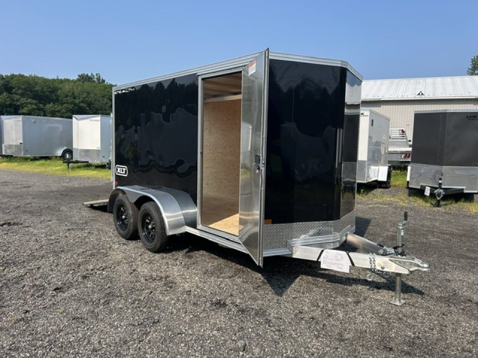 New 2027 ALCOM 6x12 Tandem Axle, lightweight 1,175 lb. empty weight Aluminum Frame Cargo / Enclosed Trailer