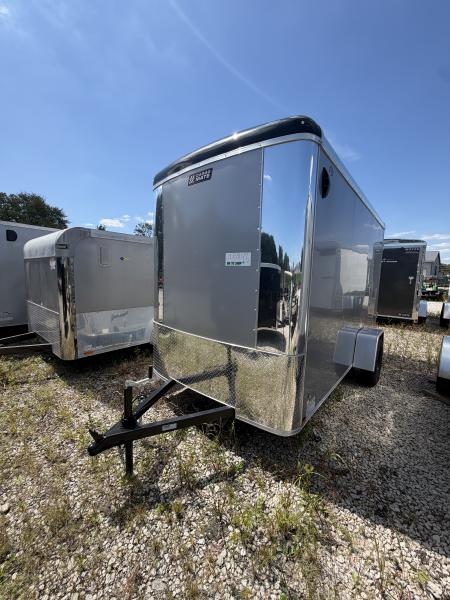 New 2027 CARGO MATE ENCLOSED EHW612SA-24 RAMP DOOR (GVW:2990) SILVER FROST