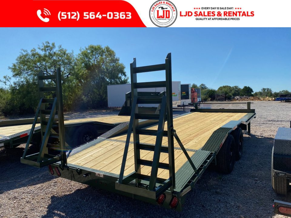 New 2026 Tiger - 102" X 22' - Equipment Trailer - Drive Over - Stand Up Ramps