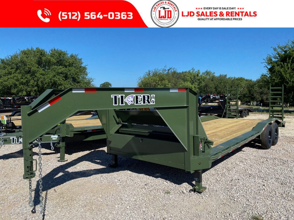 New 2026 Tiger - Gooseneck Drive Over Fender 102  X 24'