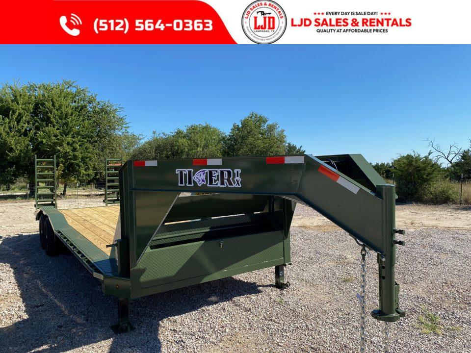 New 2026 Tiger - Gooseneck Drive Over Fender 102" X 24'