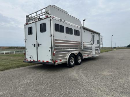 Used 2014 4-Star Trailers 3H 11' Trail Boss LQ Horse Trailer
