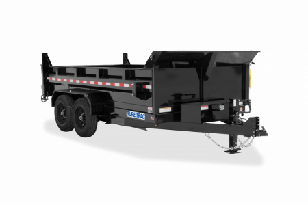 New 2026 Sure-Trac 7X12 HD Low Profile Telescopic Dump Trailer 12K