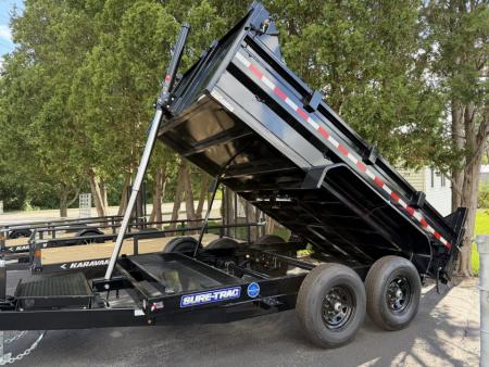 New 2026 Sure-Trac 7X12 HD Low Profile Telescopic Dump Trailer 12K