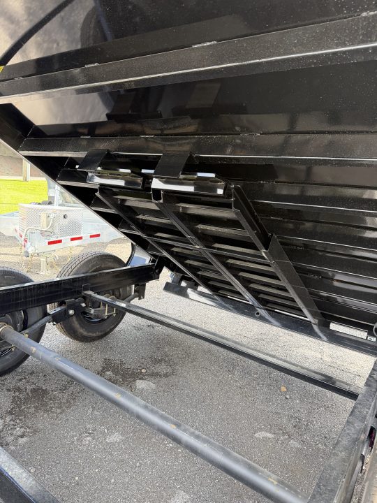 New 2026 Sure-Trac 7X12 HD Low Profile 4' Side Telescopic Dump Trailer 14K