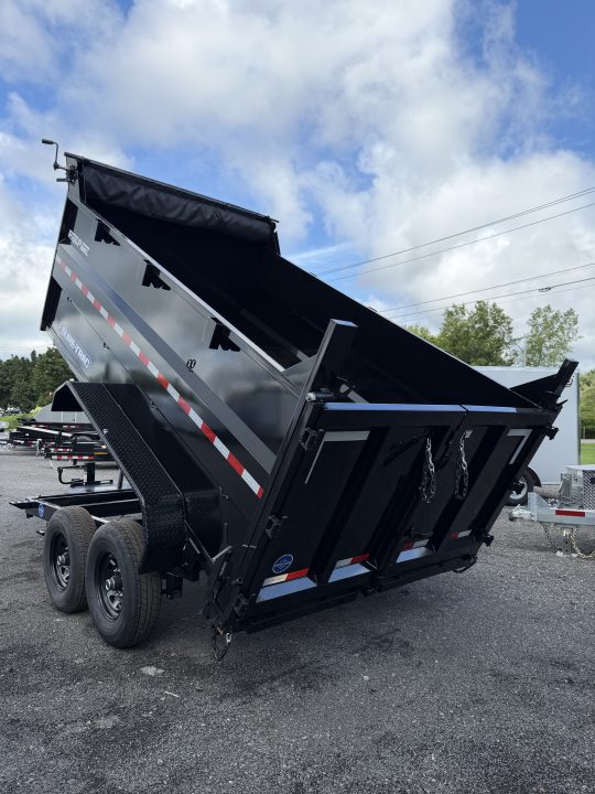 New 2026 Sure-Trac 7X12 HD Low Profile 4' Side Telescopic Dump Trailer 14K