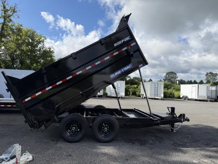New 2026 Sure-Trac 7X12 HD Low Profile 4' Side Telescopic Dump Trailer 14K