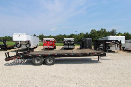Used 2007 Delta Trailers 20+4 GN Flatbed Trailer