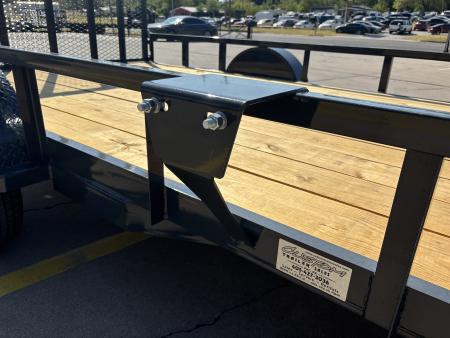 New #158652 2027 LAMAR UC 12 X 83 SINGLE AXLE PIPE TOP 3K UTILITY TRAILER W/ REAR RAMP GATE