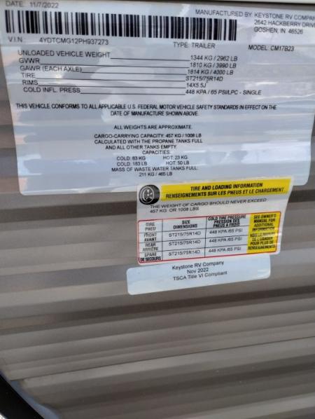 Used 2023 Keystone RV Coleman Other Recreational Vehicle