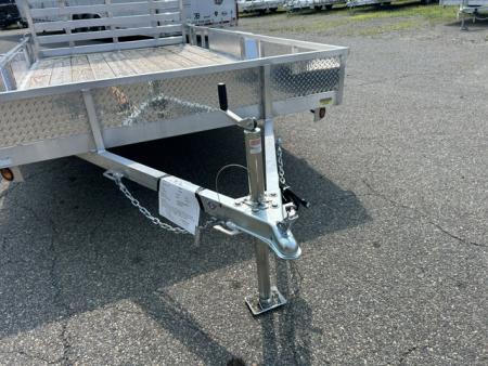 New 2026 Quality Steel and Aluminum 7X12 Single Axle, Aluminum Frame, Wood Deck Utility Trailer