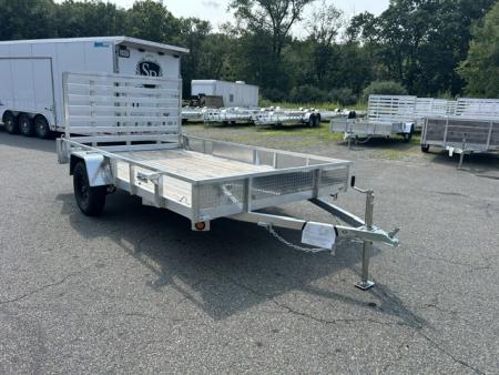 New 2026 Quality Steel and Aluminum 7X12 Single Axle, Aluminum Frame, Wood Deck Utility Trailer