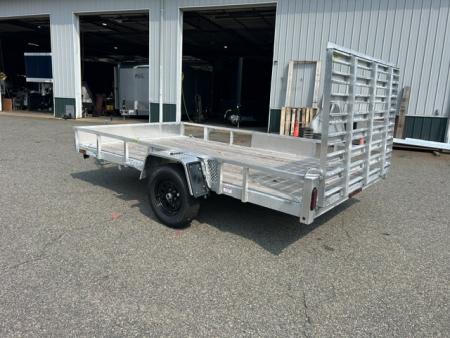New 2026 Quality Steel and Aluminum 7X12 Single Axle, Aluminum Frame, Wood Deck Utility Trailer