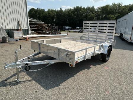 New 2026 Quality Steel and Aluminum 7X12 Single Axle, Aluminum Frame, Wood Deck Utility Trailer