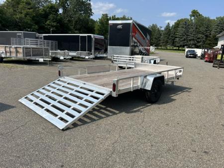 New 2026 Quality Steel and Aluminum 7X12 Single Axle, Aluminum Frame, Wood Deck Utility Trailer