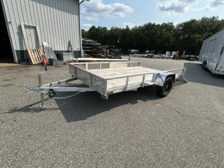New 2026 Quality Steel and Aluminum 7X12 Single Axle, Aluminum Frame, Wood Deck Utility Trailer