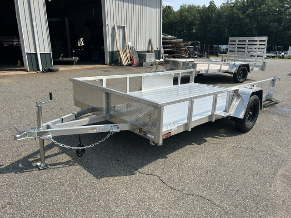 New 2026 Quality Steel and Aluminum 7X12 Single Axle, Aluminum Frame and Deck 2,990 lb. GVWR Utility Trailer