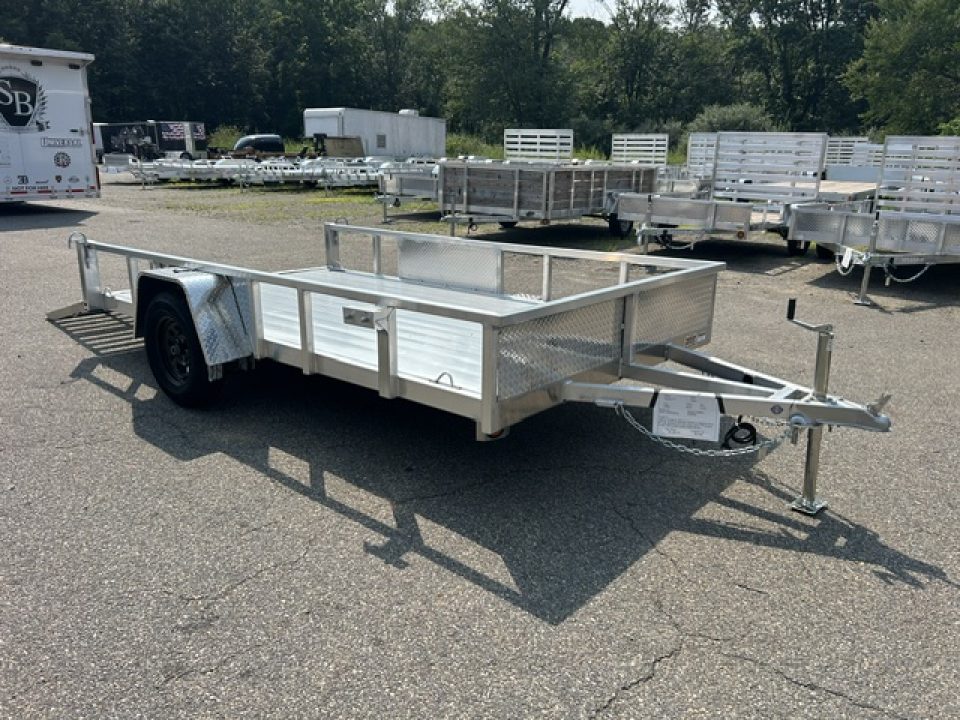 New 2026 Quality Steel and Aluminum 7X12 Single Axle, Aluminum Frame and Deck 2,990 lb. GVWR Utility Trailer