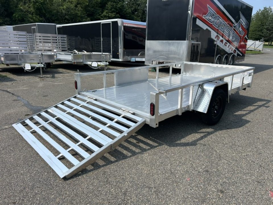 New 2026 Quality Steel and Aluminum 7X12 Single Axle, Aluminum Frame and Deck 2,990 lb. GVWR Utility Trailer
