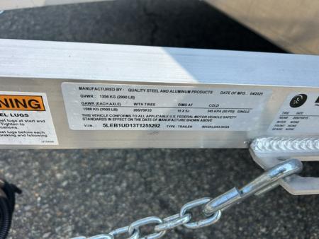 New 2026 Quality Steel and Aluminum 7X12 Single Axle, Aluminum Frame and Deck 2,990 lb. GVWR Utility Trailer
