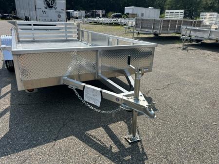 New 2026 Quality Steel and Aluminum 7X12 Single Axle, Aluminum Frame and Deck 2,990 lb. GVWR Utility Trailer