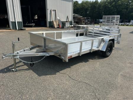 New 2026 Quality Steel and Aluminum 7X12 Single Axle, Aluminum Frame and Deck 2,990 lb. GVWR Utility Trailer