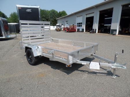 New 2026 Quality Steel and Aluminum 6 X 10 Aluminum Frame , Wood Deck Utility Trailer