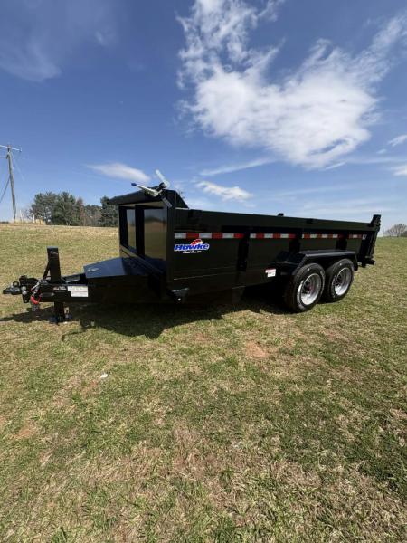 New 2026 Hawke 7 X 14 17K Low Pro Dump Trailer HD