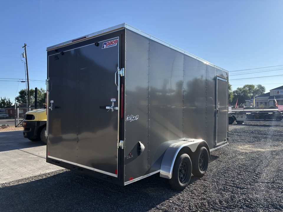 New 7x16 TA 7K Pace American Outback DLX Enclosed Cargo