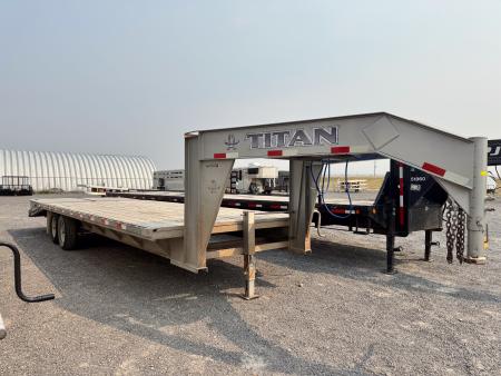 Used 2016 Titan Trailer 20'+6' Flatbed Trailer
