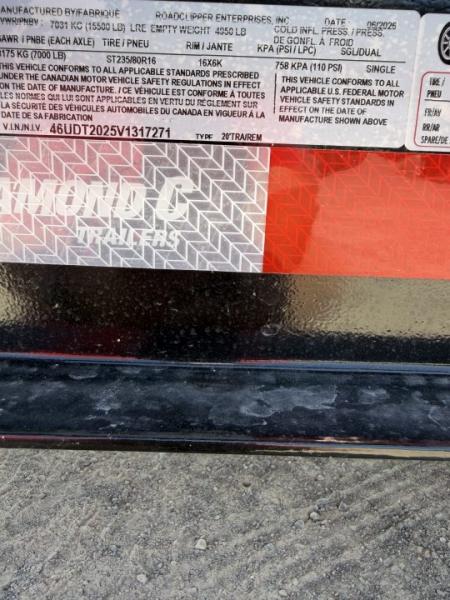 New 2027 Diamond C Trailers HDT207L20X82 Tilt Trailer
