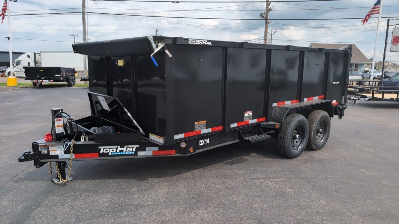 New 2026 Top Hat Trailers Low Profile Dump 140 14K 16 x 7 DX14 Dump Trailer