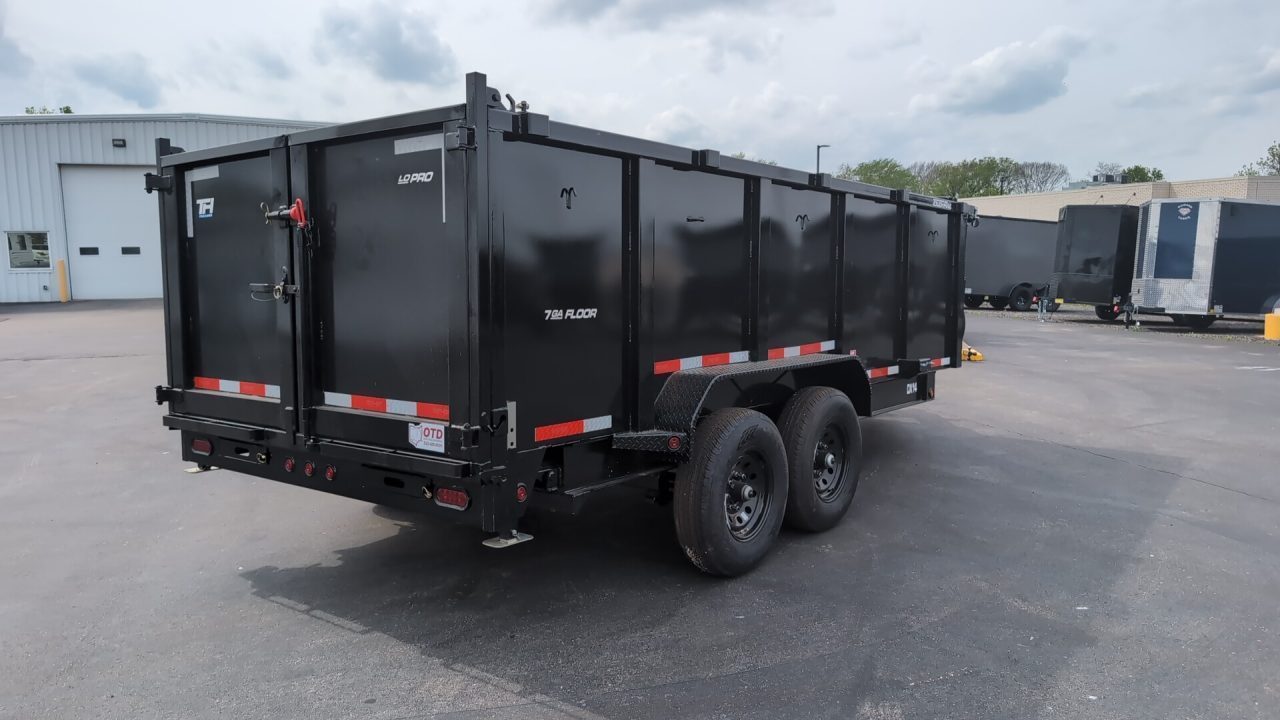 New 2026 Top Hat Trailers Low Profile Dump 140 14K 16 x 7 DX14 Dump Trailer