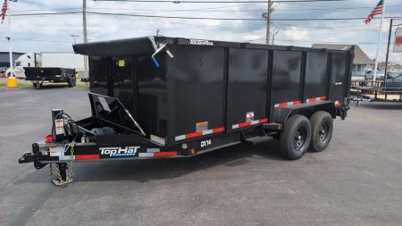 New 2026 Top Hat Trailers Low Profile Dump 140 14K 16 x 7 DX14 Dump Trailer