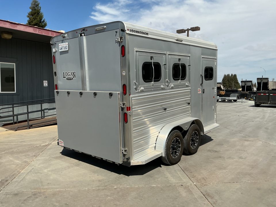Used 2023 Logan Coach RIOT2BP 2 Horse Bumperpull Horse Trailer