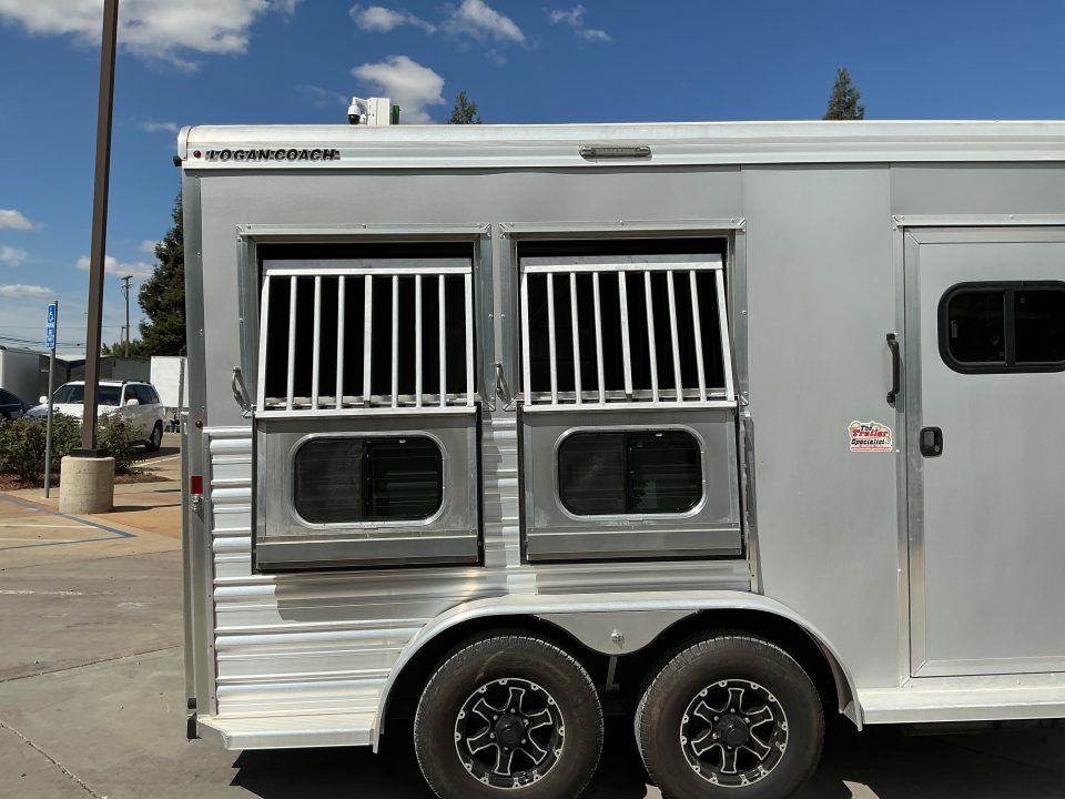 Used 2023 Logan Coach RIOT2BP 2 Horse Bumperpull Horse Trailer