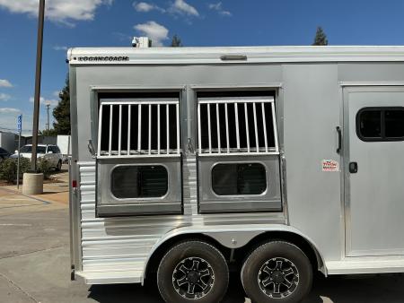 Used 2023 Logan Coach RIOT2BP 2 Horse Bumperpull Horse Trailer