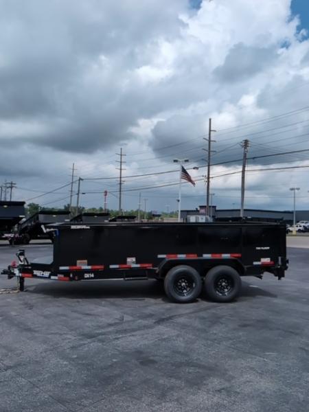 New 2027 Top Hat Trailers Low Profile 140 14K 16 x 83 DX14 3' Sides Dump