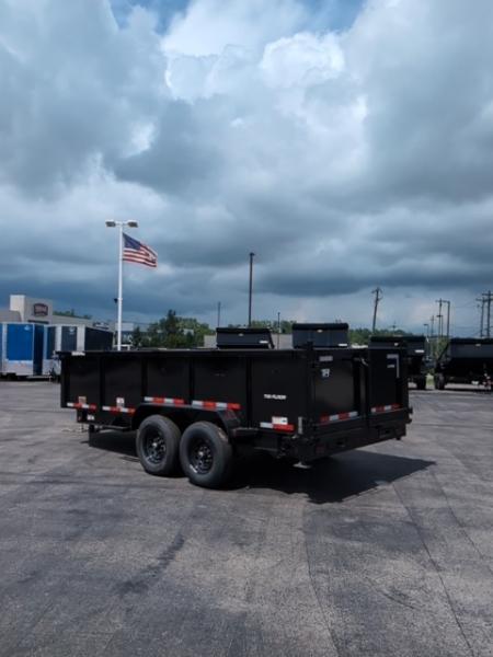 New 2027 Top Hat Trailers Low Profile 140 14K 16 x 83 DX14 3' Sides Dump