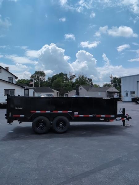 New 2027 Top Hat Trailers Low Profile 140 14K 16 x 83 DX14 3' Sides Dump