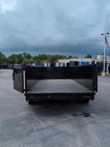 New 2027 Top Hat Trailers Low Profile 140 14K 16 x 83 DX14 3' Sides Dump